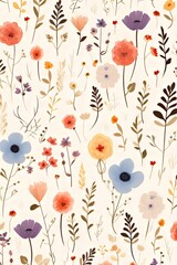 seamless floral pattern flower, pattern, floral, seamless, leaf, design, illustration, wallpaper, nature, vintage, spring, art, decoration, flowers, plant, texture, summer, retro, garden, ornament, bl