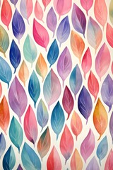  colorfull pattern with leafs