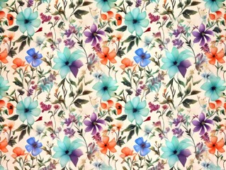 pattern backgroung florar colorful 