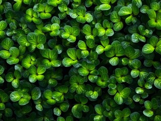 green  clovers leaves background