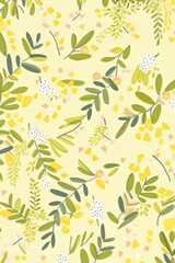 seamless pattern background  with leaves