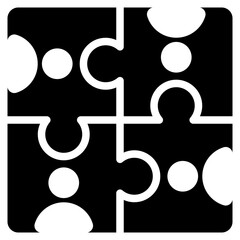 Collaboration Glyph Icon