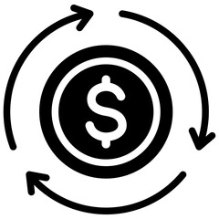 Economy Glyph Icon