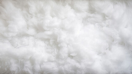 White fluffy soft wispy fibers densely packed together HD texture background Highly Detailed - obrazy, fototapety, plakaty