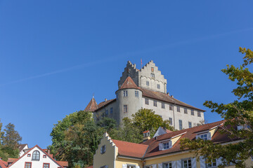 Obraz premium Meersburg, Kleinstadt am Bodensee in Deutschland