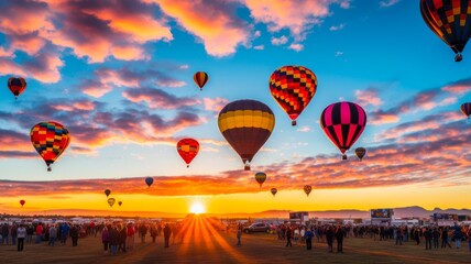 Airborne Adventure: International Balloon Fiesta in Albuquerque, USA.