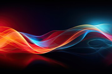 abstract energy wave background - generative ai