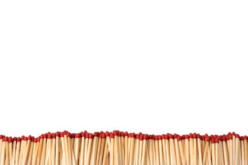Boxes with new matchsticks isolated on a background.