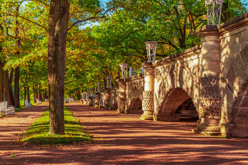 Catherine Park in golden autumn. Pushkin (Tsarskoe Selo)