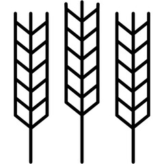 Wheat vector icon for download.svg