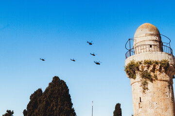 Israel air force in Jerusalem