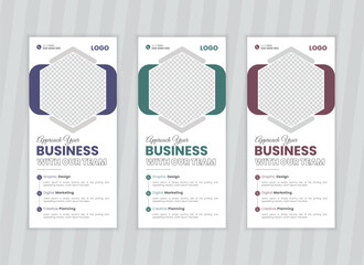 Professional business rack card or dl flyer design template