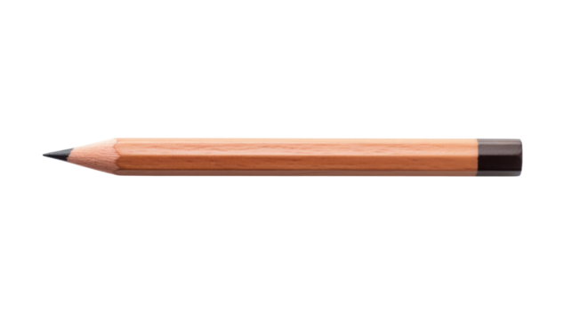A pencil on a transparent background