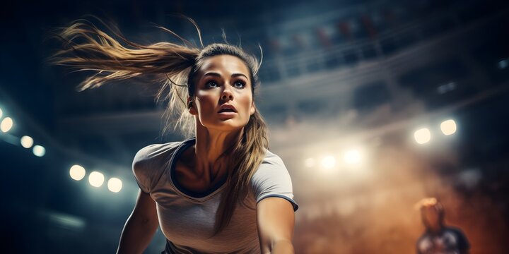 Spielerin im Trikot auf dem Feld