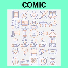 comic tow color vector icon design for different uses 