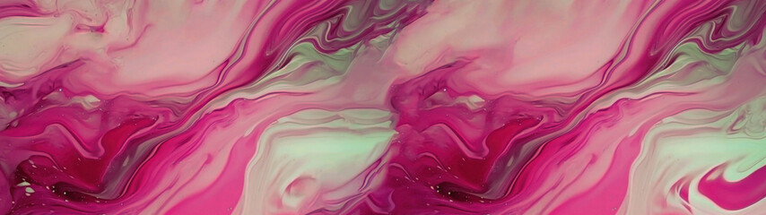 Marbled oil acryl painted texture, liquid fluid abstract background, pink, grey, banner, texture