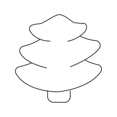 Hand drawn vector illustration of spruce.