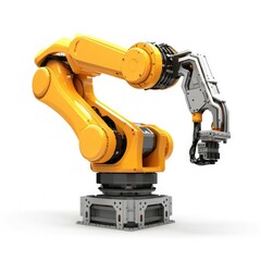 Fototapeta premium Robotic arm industry: Automation, precision, efficiency across various sectors globally.
