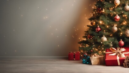 A heartwarming image of a Christmas tree, capturing the magic and joy of [Blank Space] for your narrative