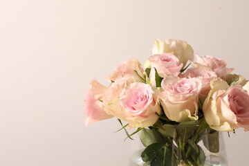 bouquet of pink roses