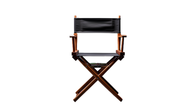 directors chair. Isolated on Transparent background.