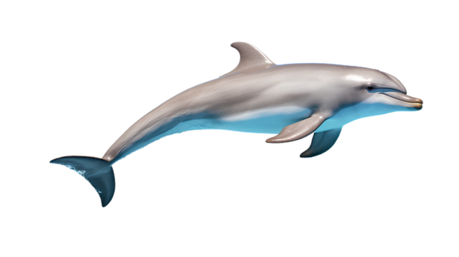 Dolphin. Isolated on Transparent background.