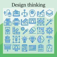 design thinking vector design for download