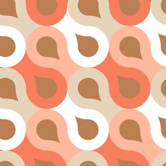 Geometric Seamless Pattern. Vector Template for Wallpaper, Textile, Packaging.