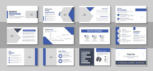 Fototapeta na wymiar Business presentation templates, Modern brochure cover design, Corporate business presentation