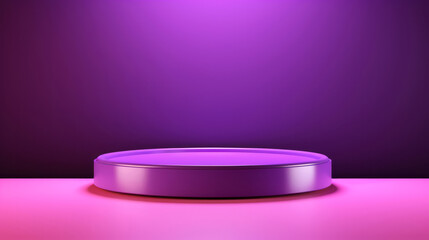 Minimal abstract background for product presentation. Purple podium space