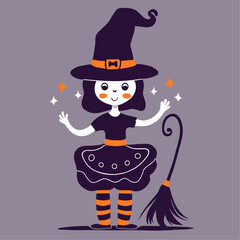 Cute Witch Woman