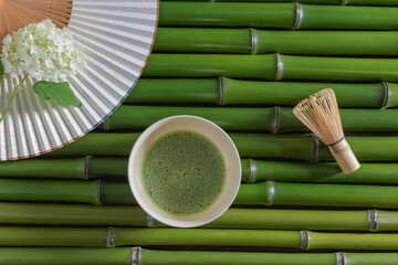 青竹と抹茶