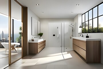 modern bathroom interior  generative AI tool