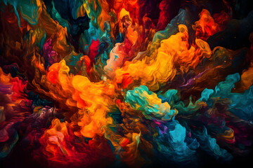 Naklejka premium abstract fire in the fire