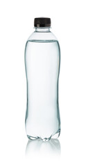 plastic water bottle isolated on a white background