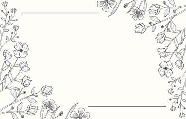 handdrawn floral background