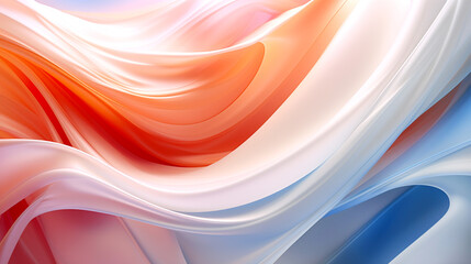 Abstract background with colored wavy lines. Art for conveying complex symbolic and allegorical ideas and concepts. Banner.