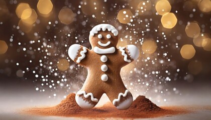 gingerbread person on christmas