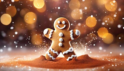 gingerbread person on christmas tree