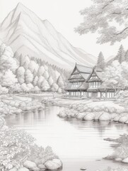 old bridge in the mountains