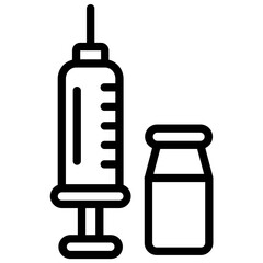Vaccination Icon Style