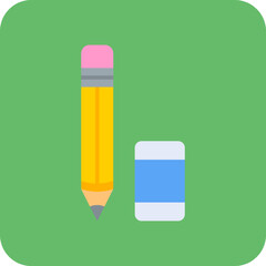 Pencil and eraser Icon