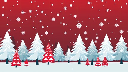 christmas background with tree