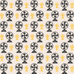 Charging fan premium repeating wallpaper pattern vector illustration background