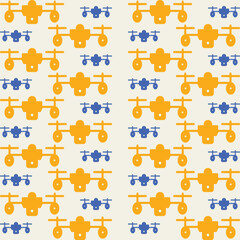 Fototapeta premium Drone premium repeating wallpaper pattern vector illustration background