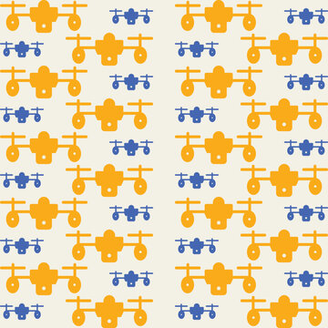 Drone premium repeating wallpaper pattern vector illustration background
