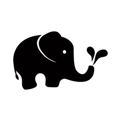 Elephant with wings icon