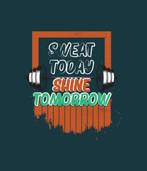 gym t-shirt design vector