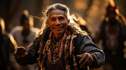 Obraz premium Native American Dance - beautiful stock photo