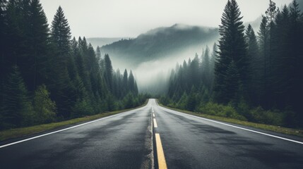 Photo that symbolizes empty road - fictional stock photo